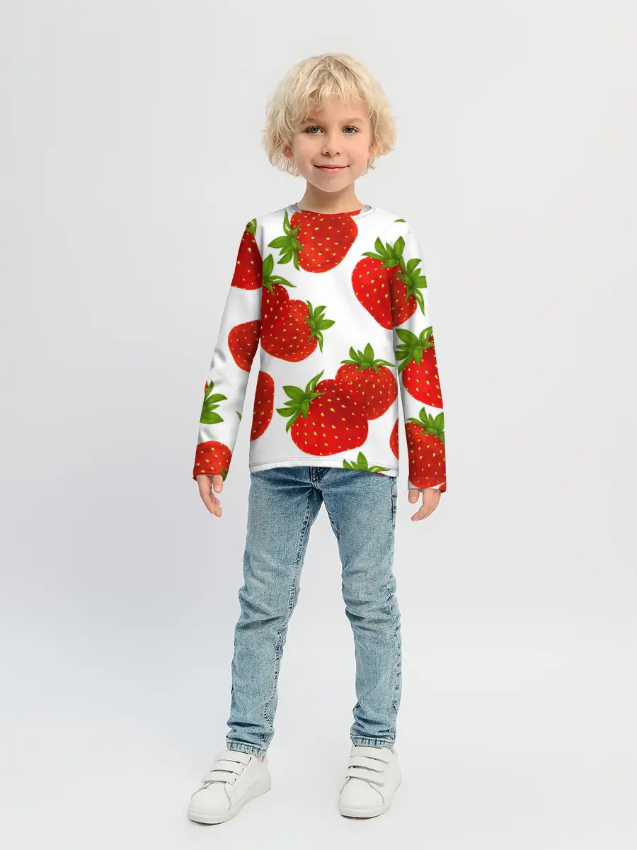 Детский лонгслив / Клубника