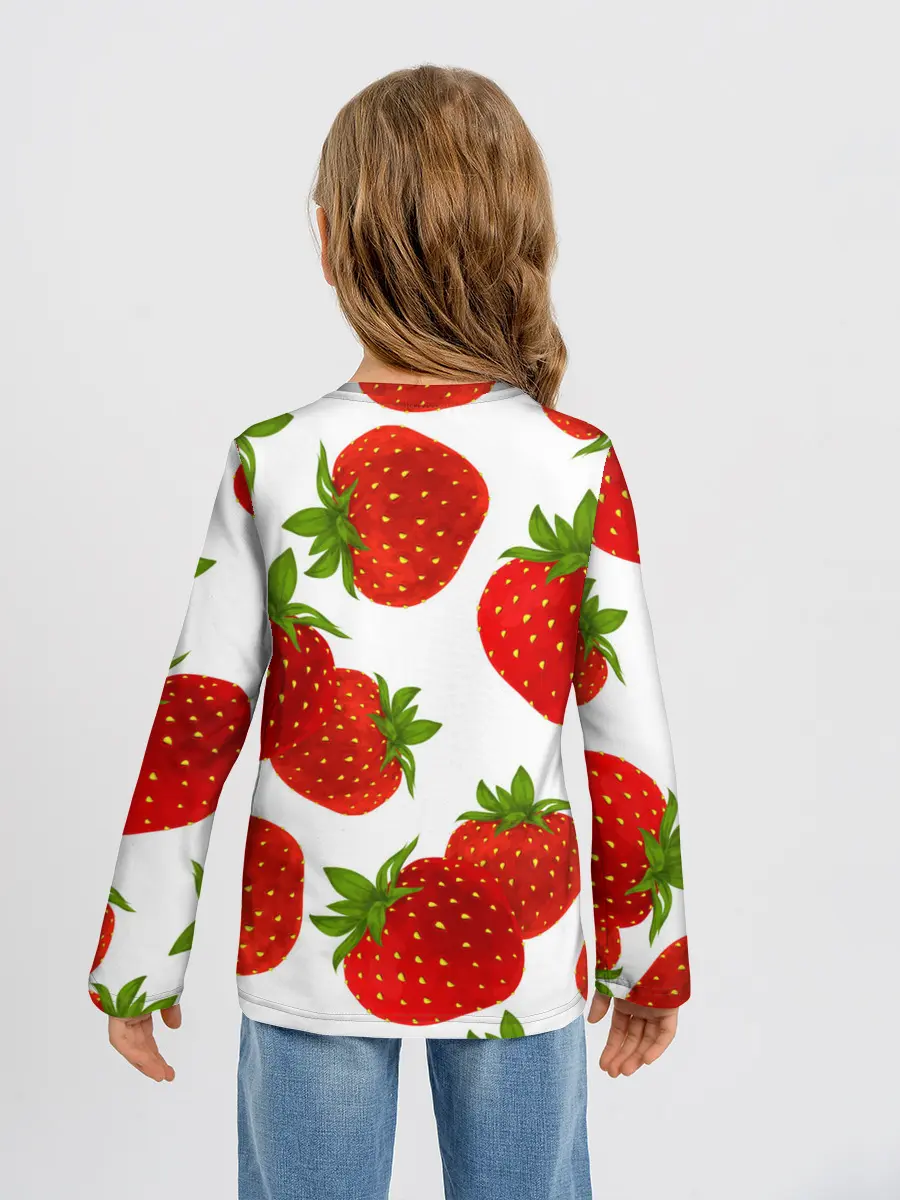 Детский лонгслив / Клубника