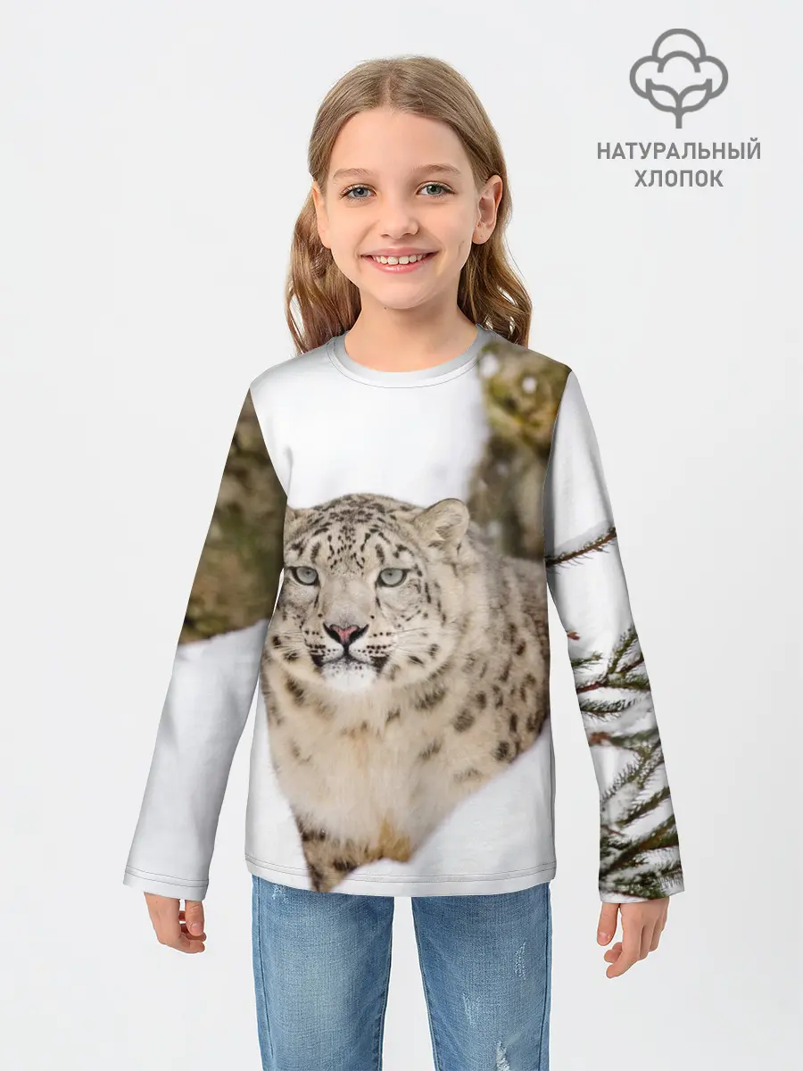 Детский лонгслив / Ирбис