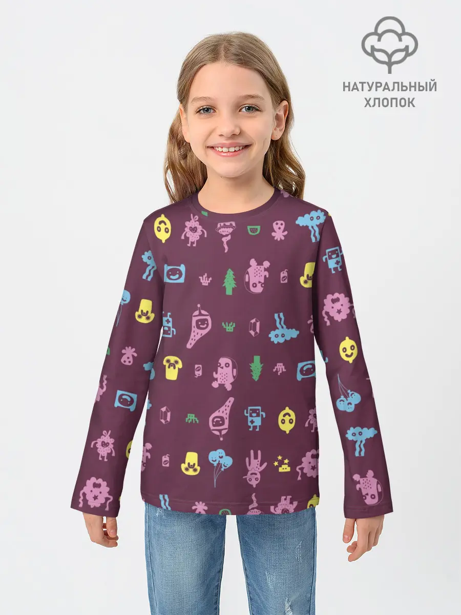 Детский лонгслив / Время приключений Лимонохват