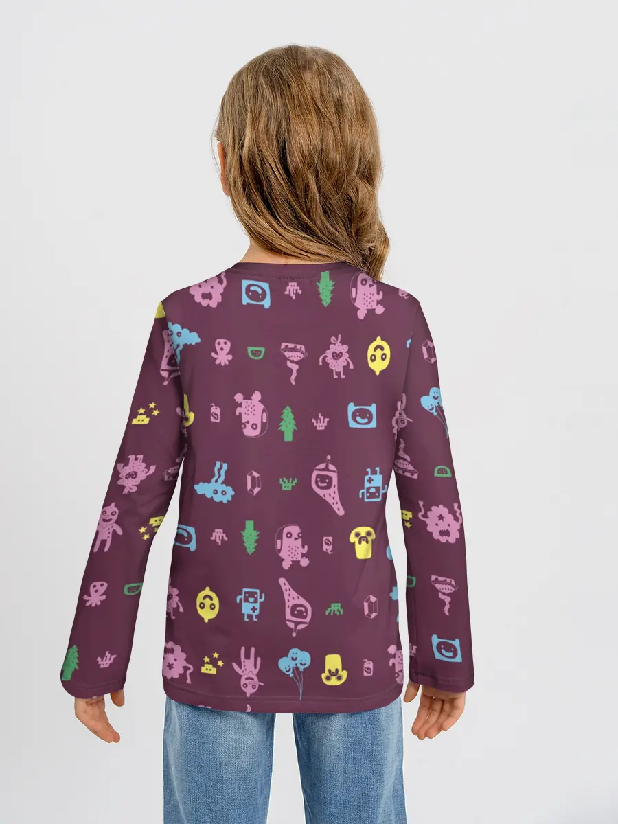 Детский лонгслив / Время приключений Лимонохват