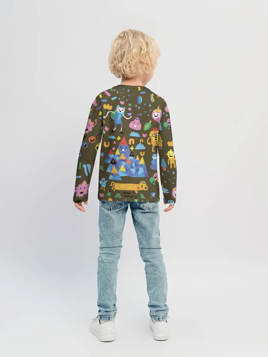 Детский лонгслив / Время приключений Зима