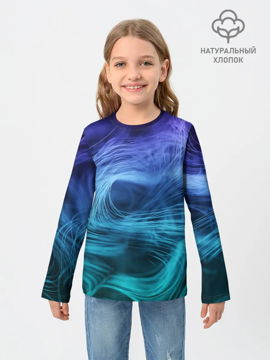 Детский лонгслив / Линии материи