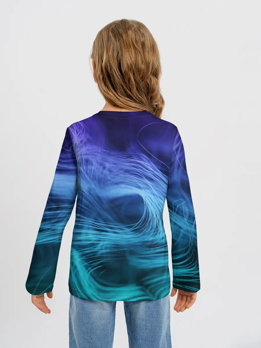 Детский лонгслив / Линии материи