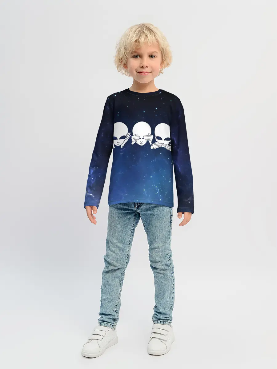 Детский лонгслив / космос