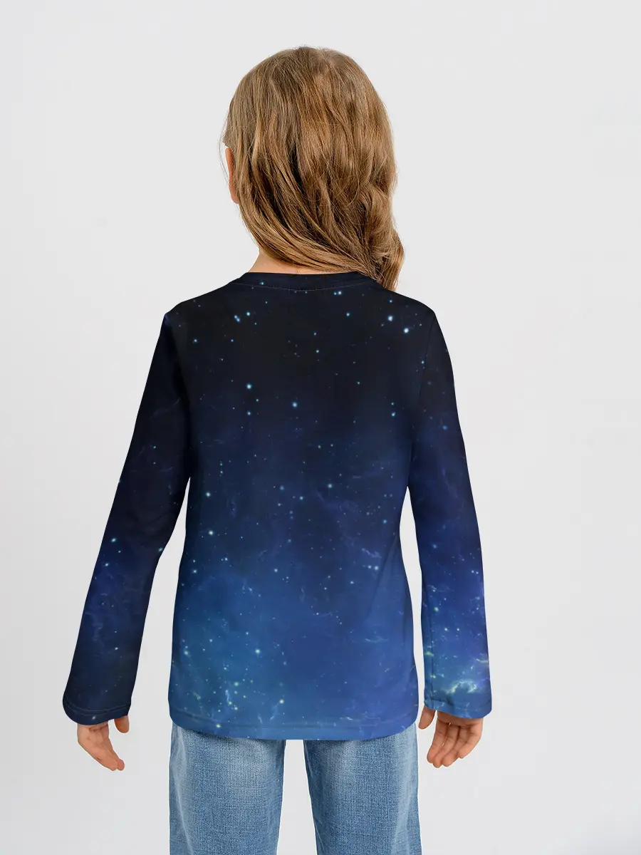 Детский лонгслив / космос