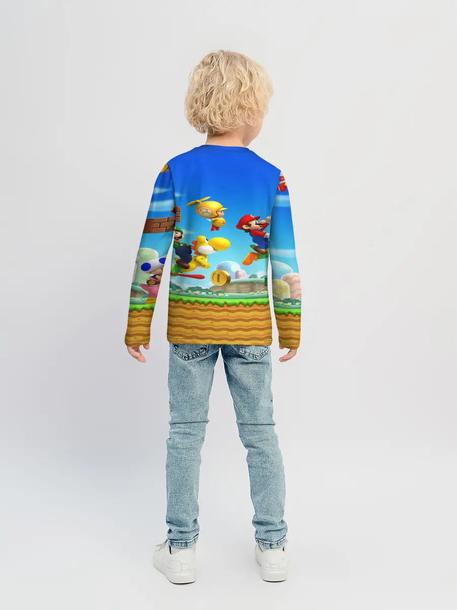 Детский лонгслив / Марио