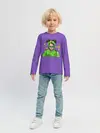Детский лонгслив / Billie Eilish Purple