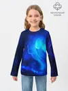 Детский лонгслив / СИНИЙ КОСМОС