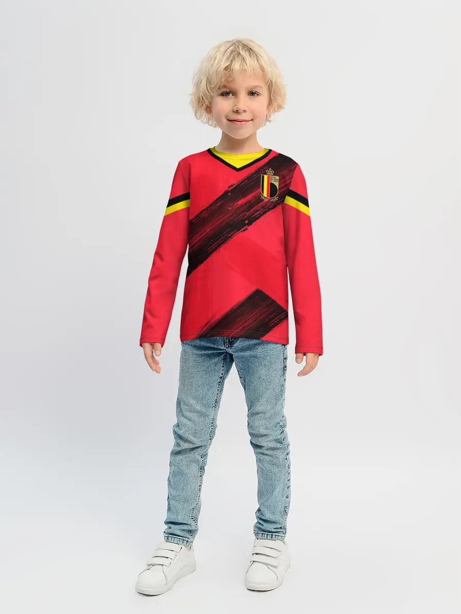 Детский лонгслив / Belgium home EURO 2020