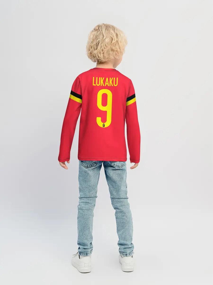 Детский лонгслив / Lukaku home EURO 2020