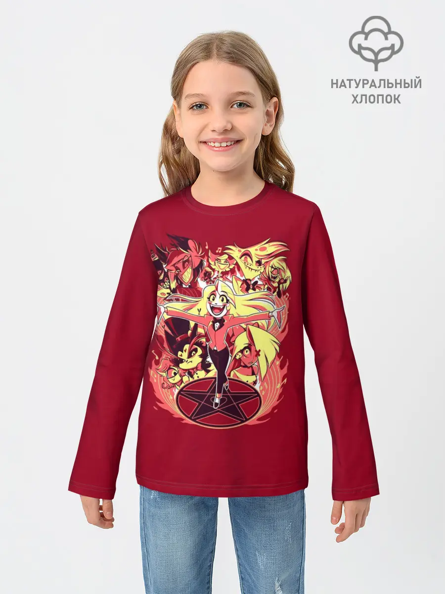 Детский лонгслив / Hazbin Hotel