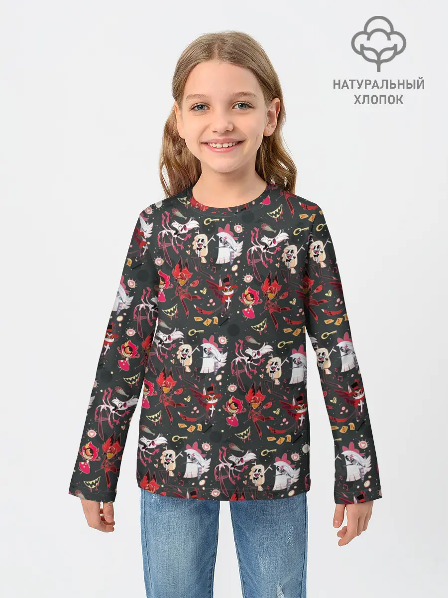 Детский лонгслив / Hazbin Hotel