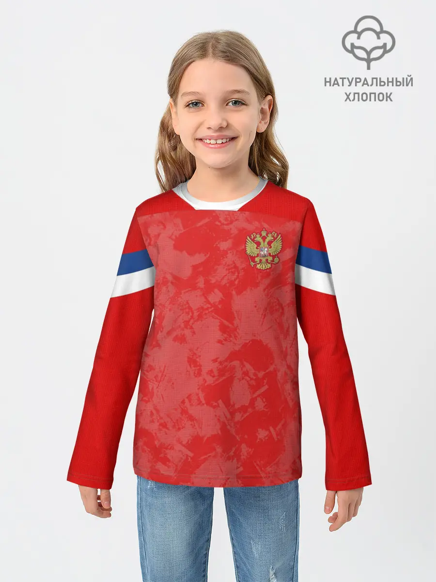 Детский лонгслив / Russia home EURO 2020