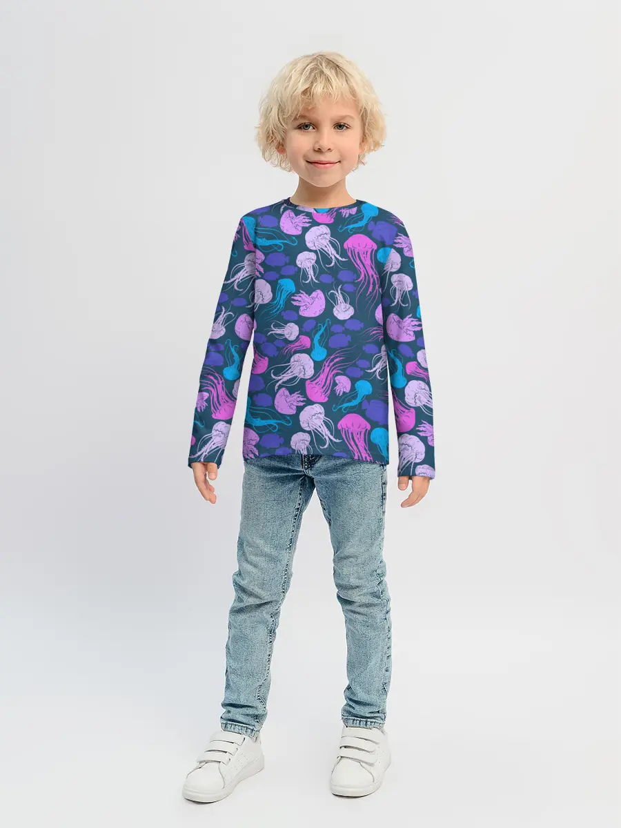 Детский лонгслив / Медузы