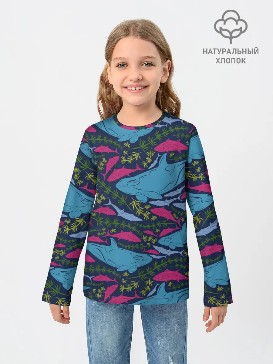 Детский лонгслив / Касатки