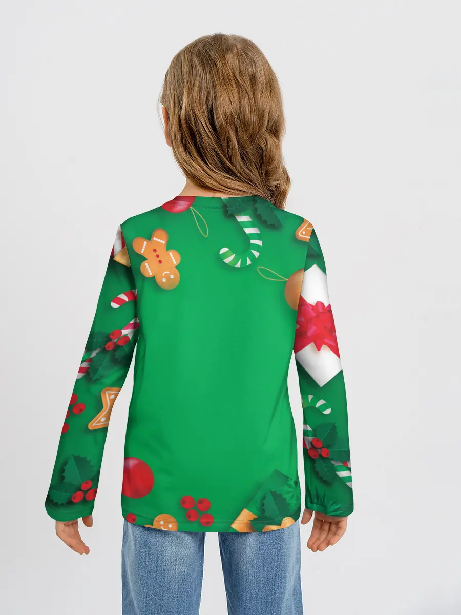 Детский лонгслив / Новогодний Sherlock