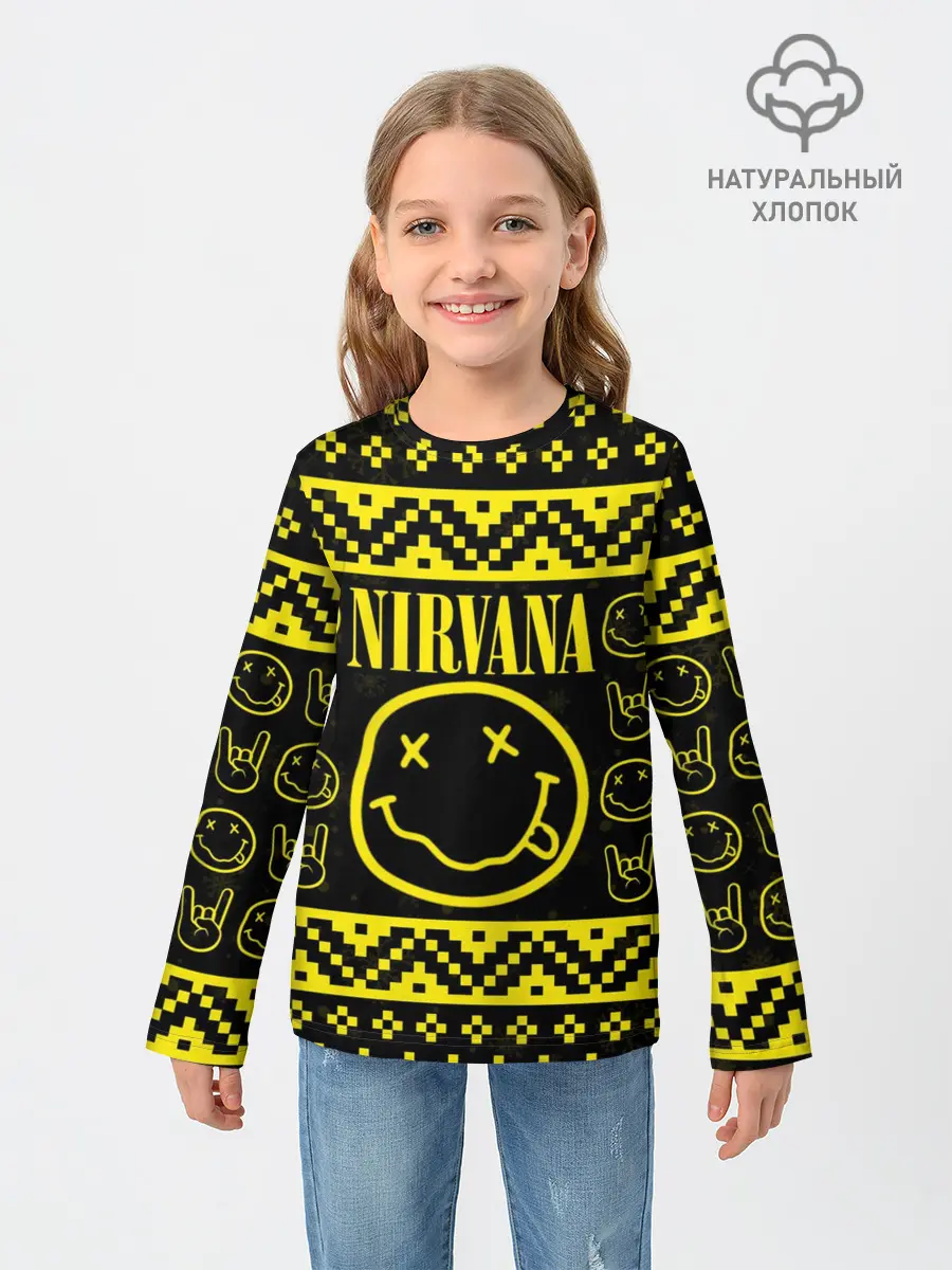 Детский лонгслив / НОВОГОДНЯЯ NIRVANA
