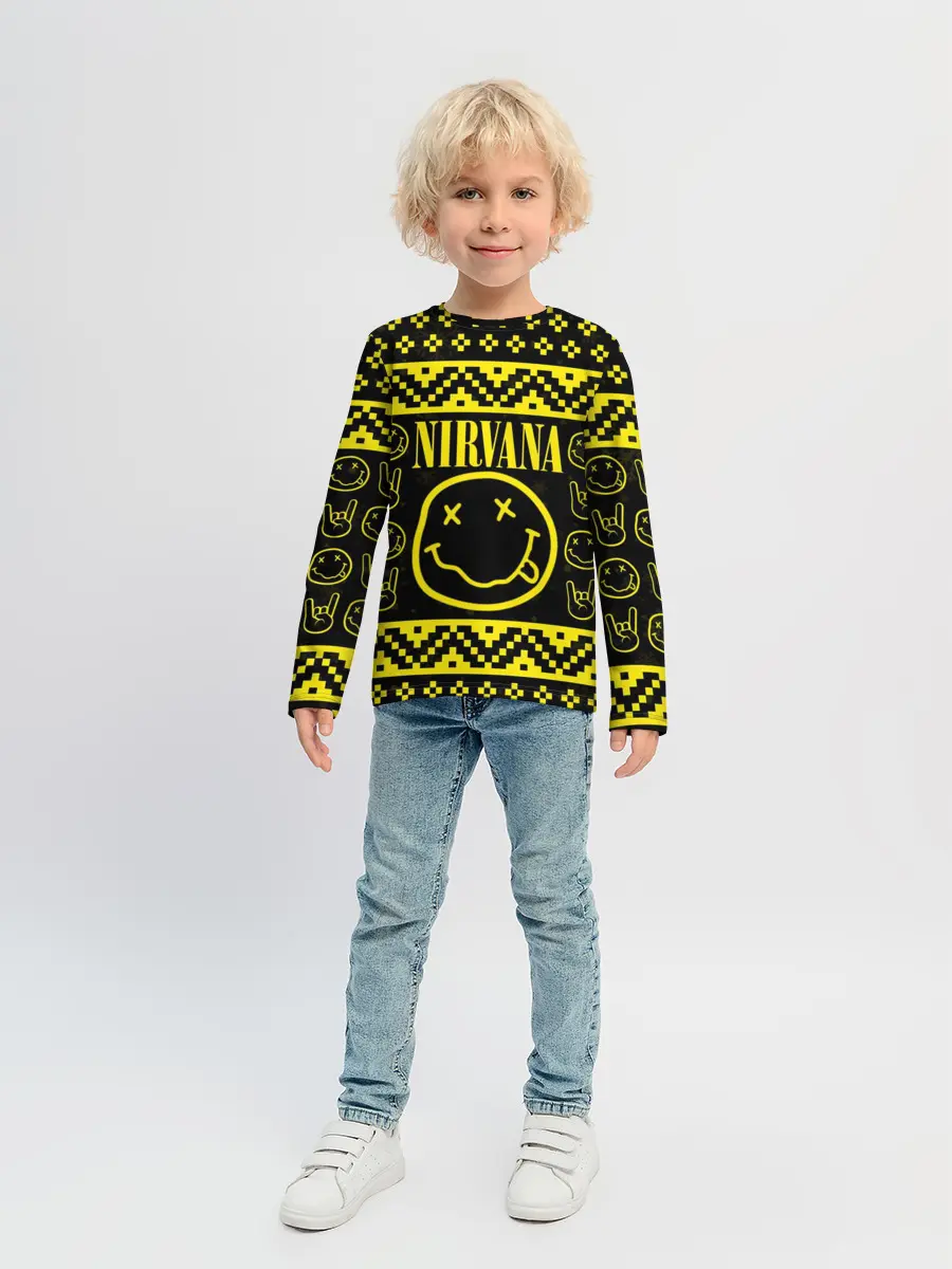 Детский лонгслив / НОВОГОДНЯЯ NIRVANA