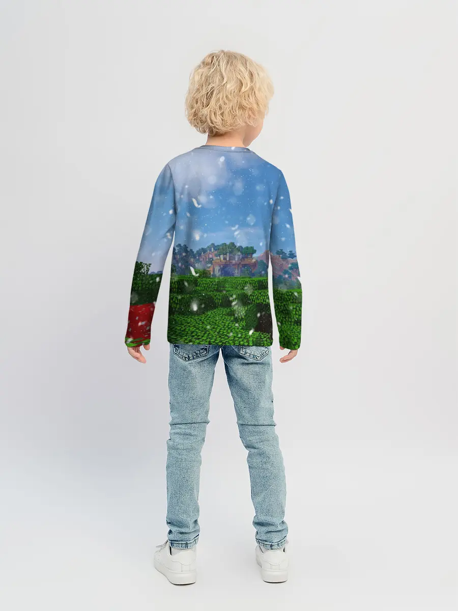 Детский лонгслив / Minecraft / Майнкрафт