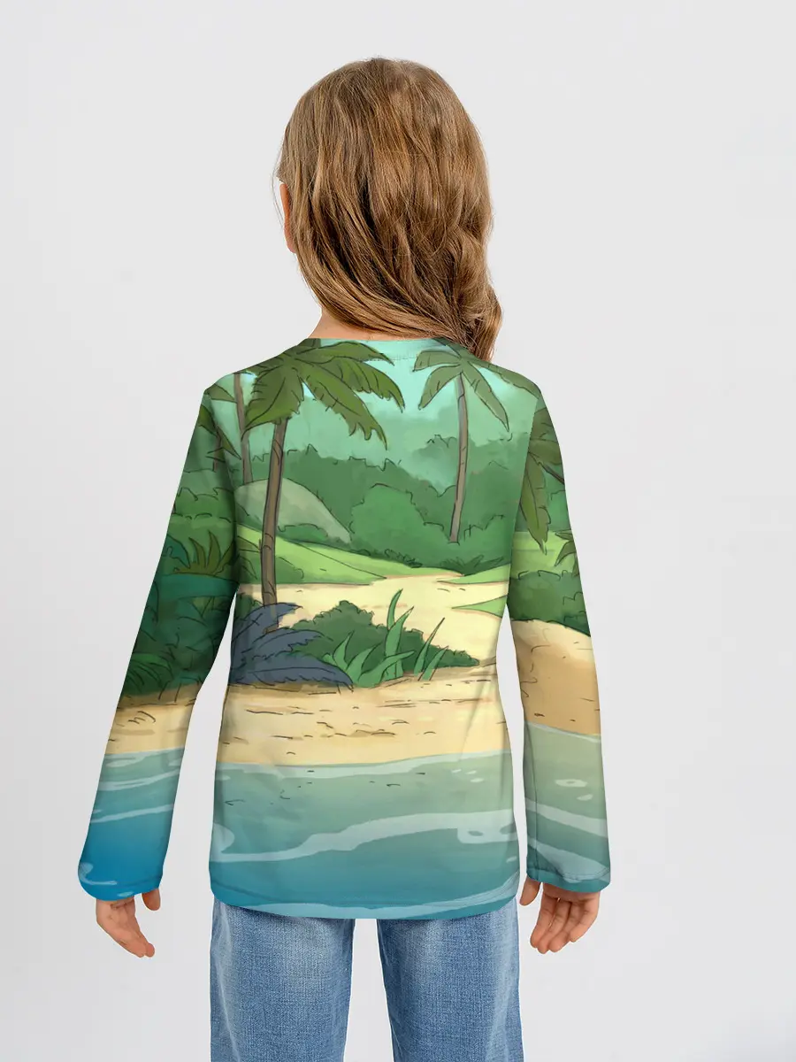 Детский лонгслив / Bears on the beach