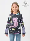 Детский лонгслив / Космический кот