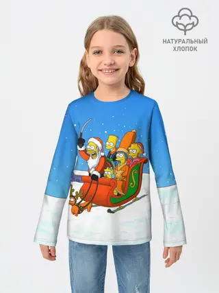 Детский лонгслив / Simpsons New Year