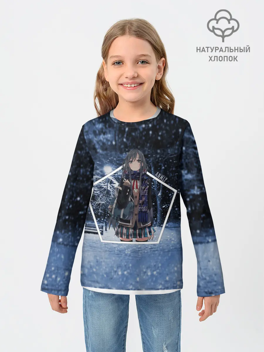 Детский лонгслив / Snow Bunny Girl