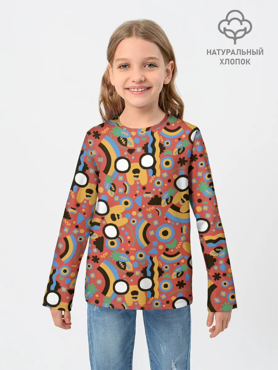 Детский лонгслив / Время приключений Jake