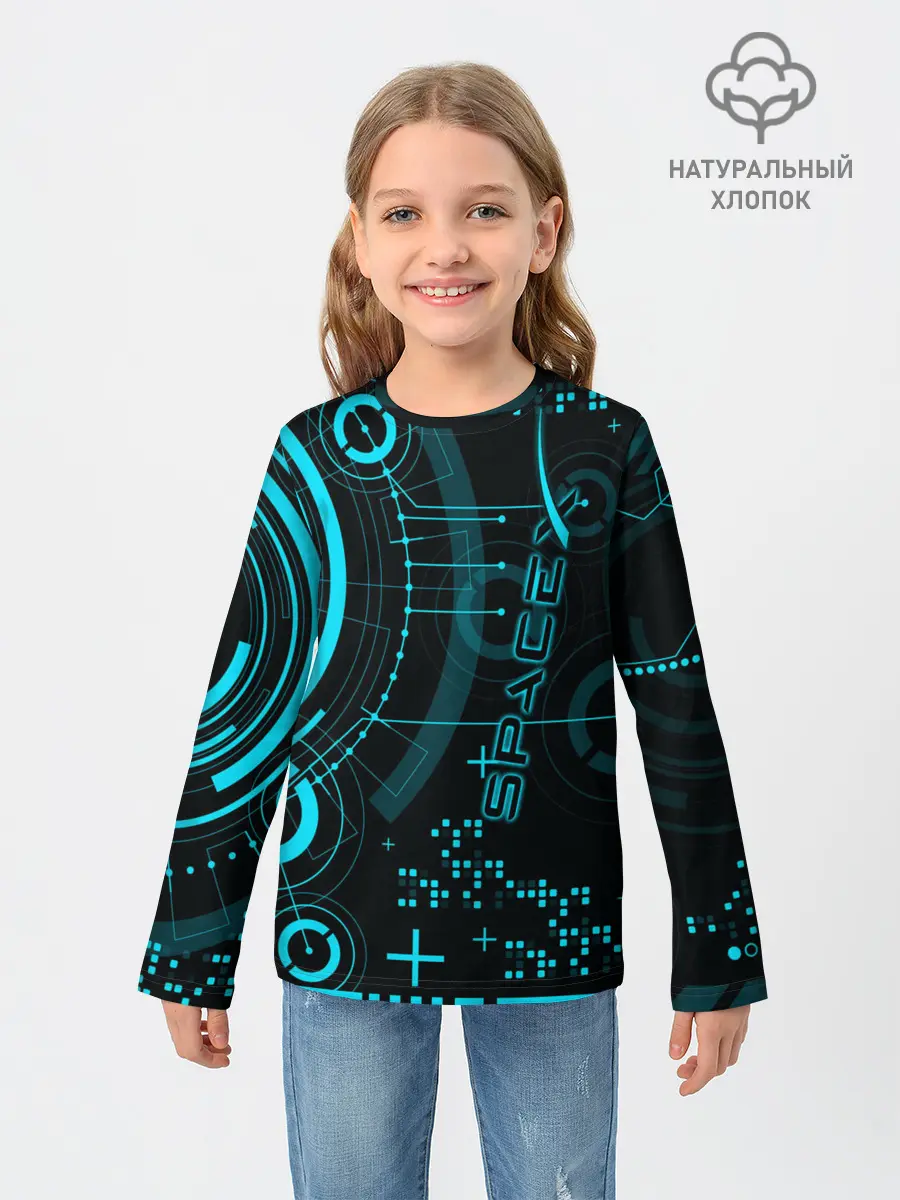 Детский лонгслив / SpaceX