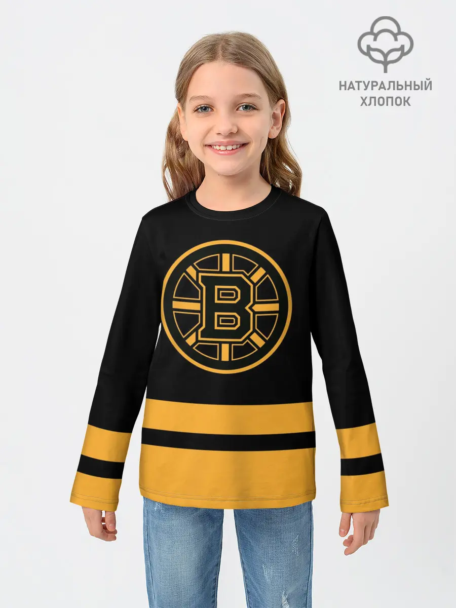 Детский лонгслив / Бостон Брюинз НХЛ