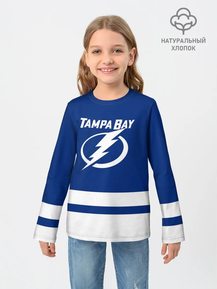 Детский лонгслив / Тампа-Бэй Лайтнинг НХЛ