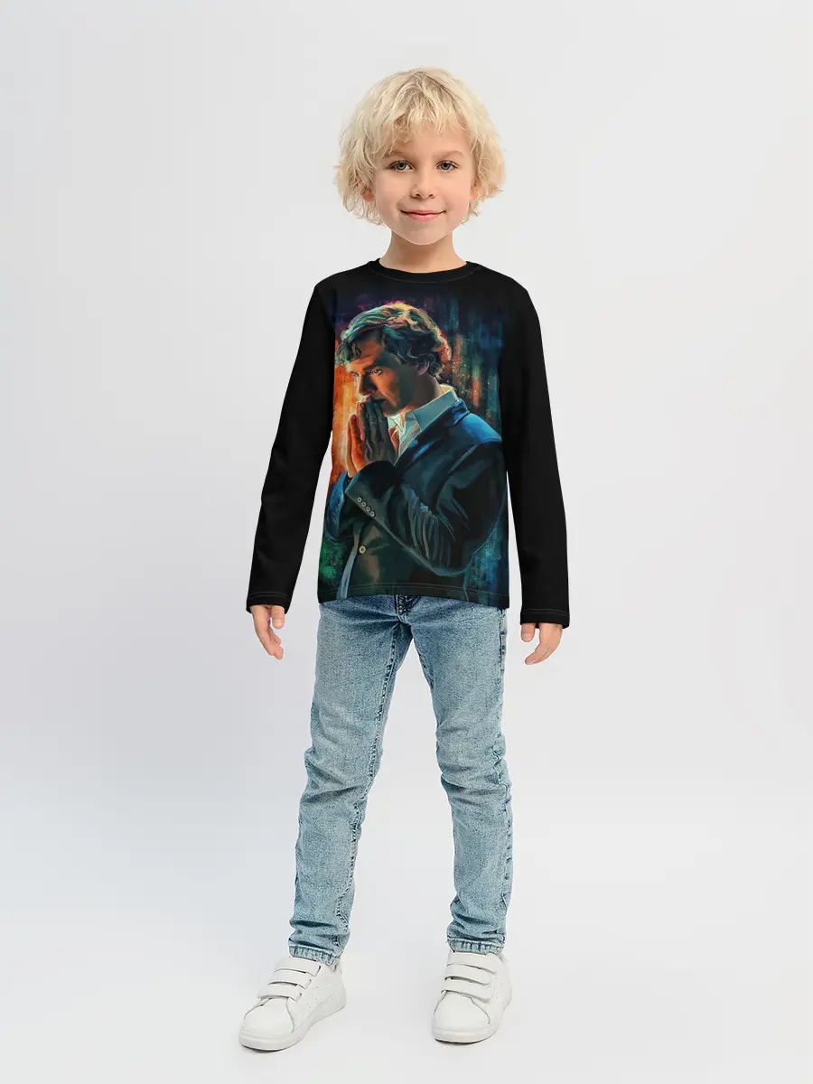 Детский лонгслив / Sherlock
