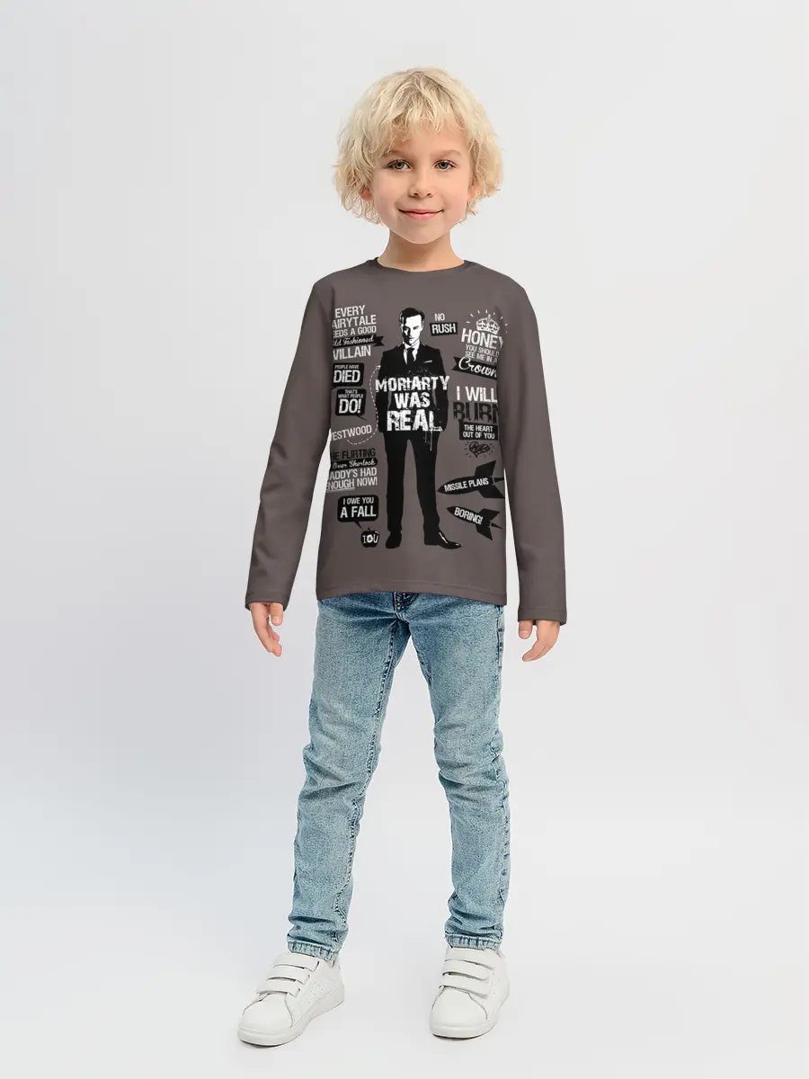 Детский лонгслив / Moriarti was real