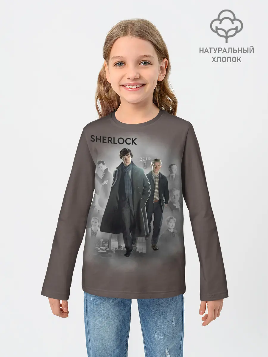Детский лонгслив / SHERLOCK | ШЕРЛОК