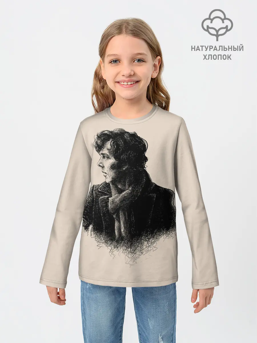 Детский лонгслив / Sherlock