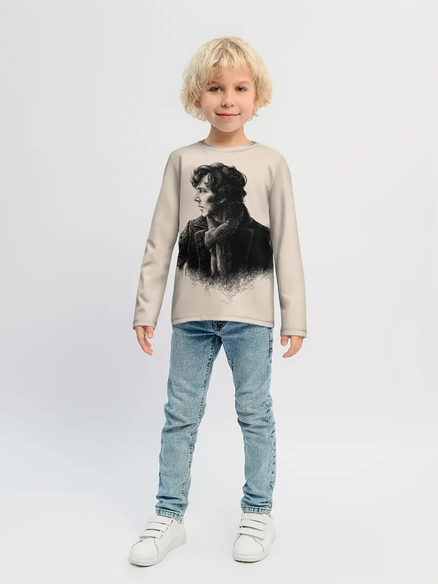 Детский лонгслив / Sherlock