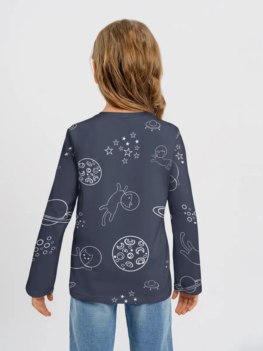 Детский лонгслив / Космо киски