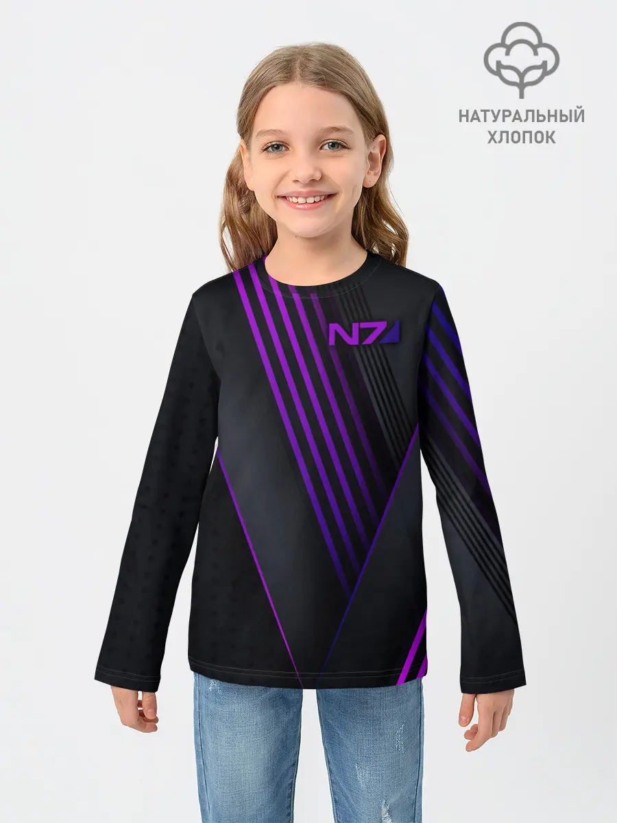 Детский лонгслив / Mass Effect N7