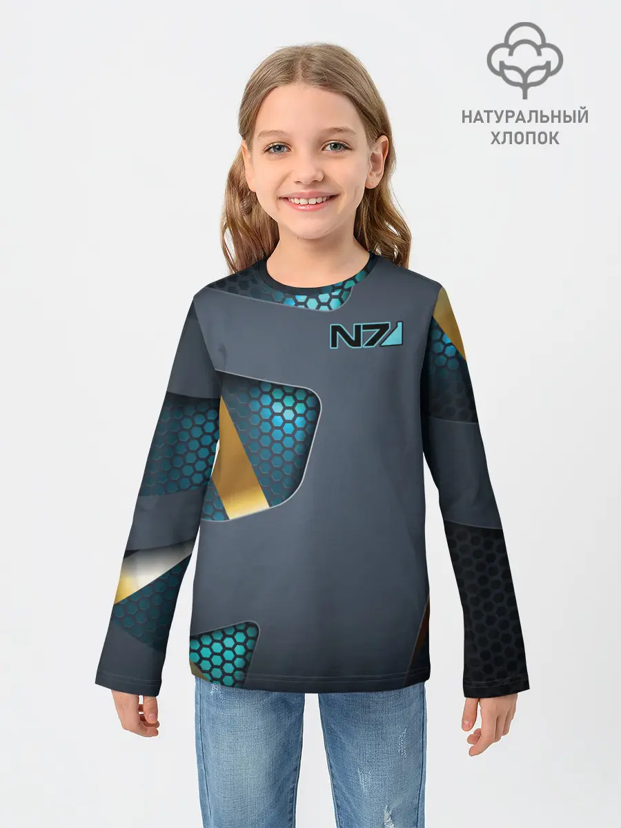 Детский лонгслив / MASS EFFECT N7 | МАСС ЭФФЕКТ Н7