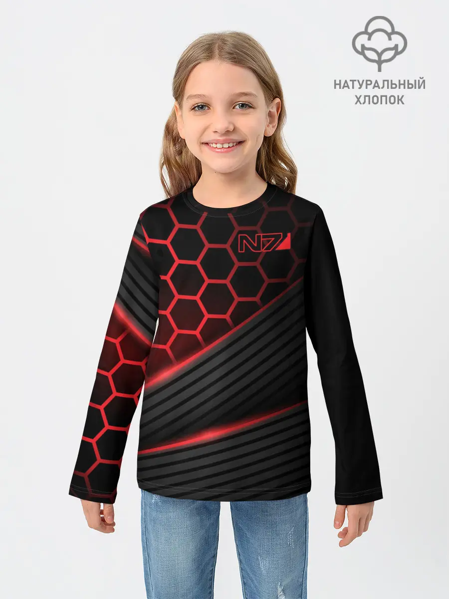 Детский лонгслив / Mass Effect N7