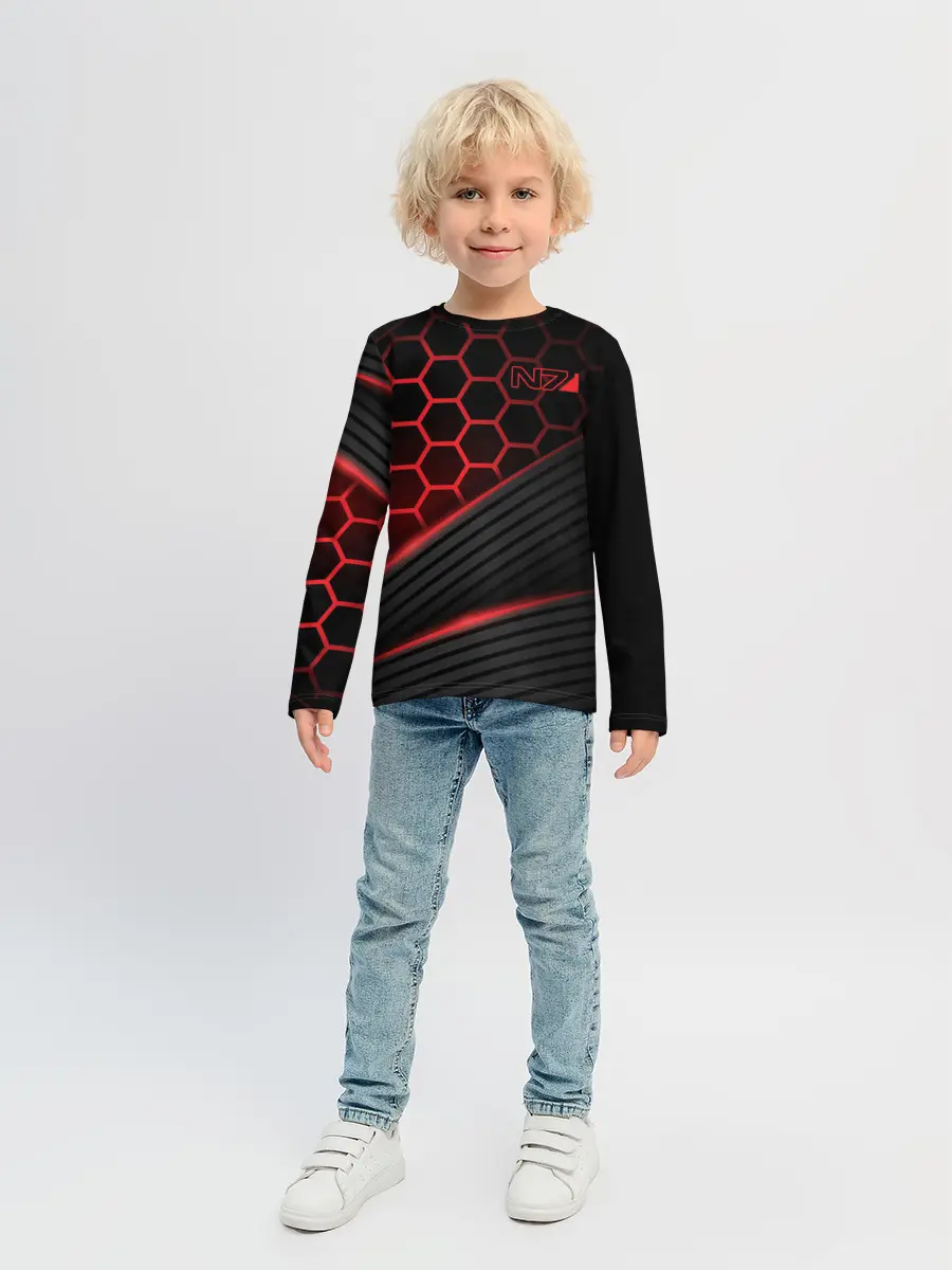 Детский лонгслив / Mass Effect N7