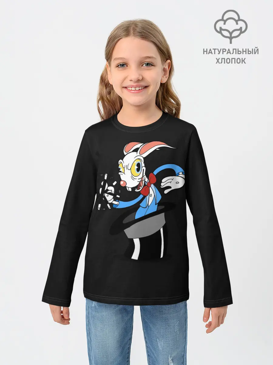 Детский лонгслив / Cuphead - Хопус Покус