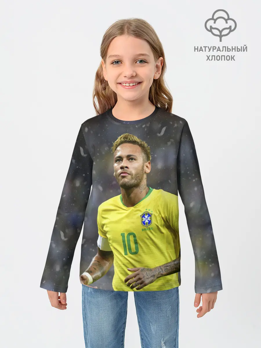 Детский лонгслив / Неймар
