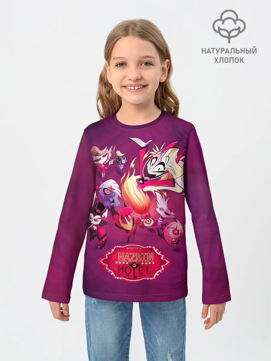 Детский лонгслив / Hazbin Hotel