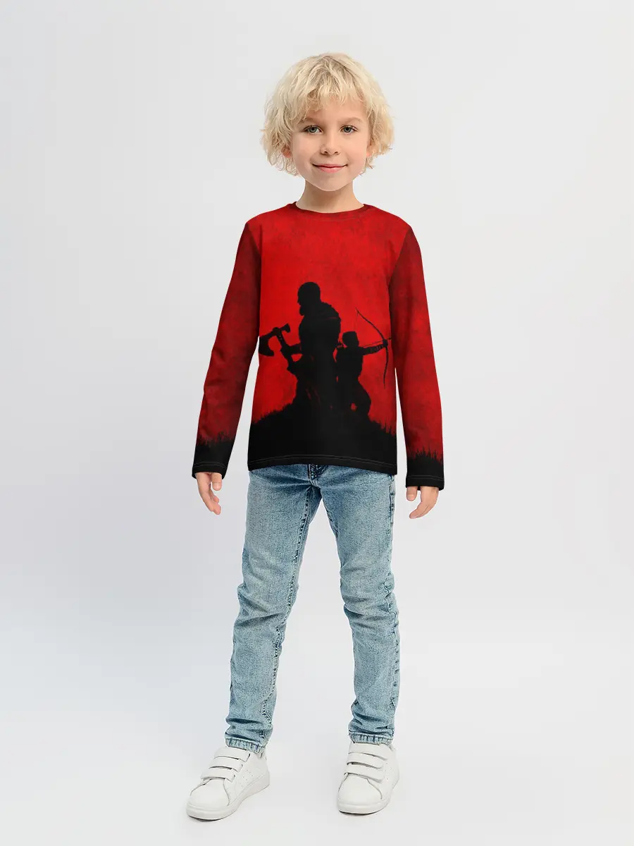 Детский лонгслив / God of War