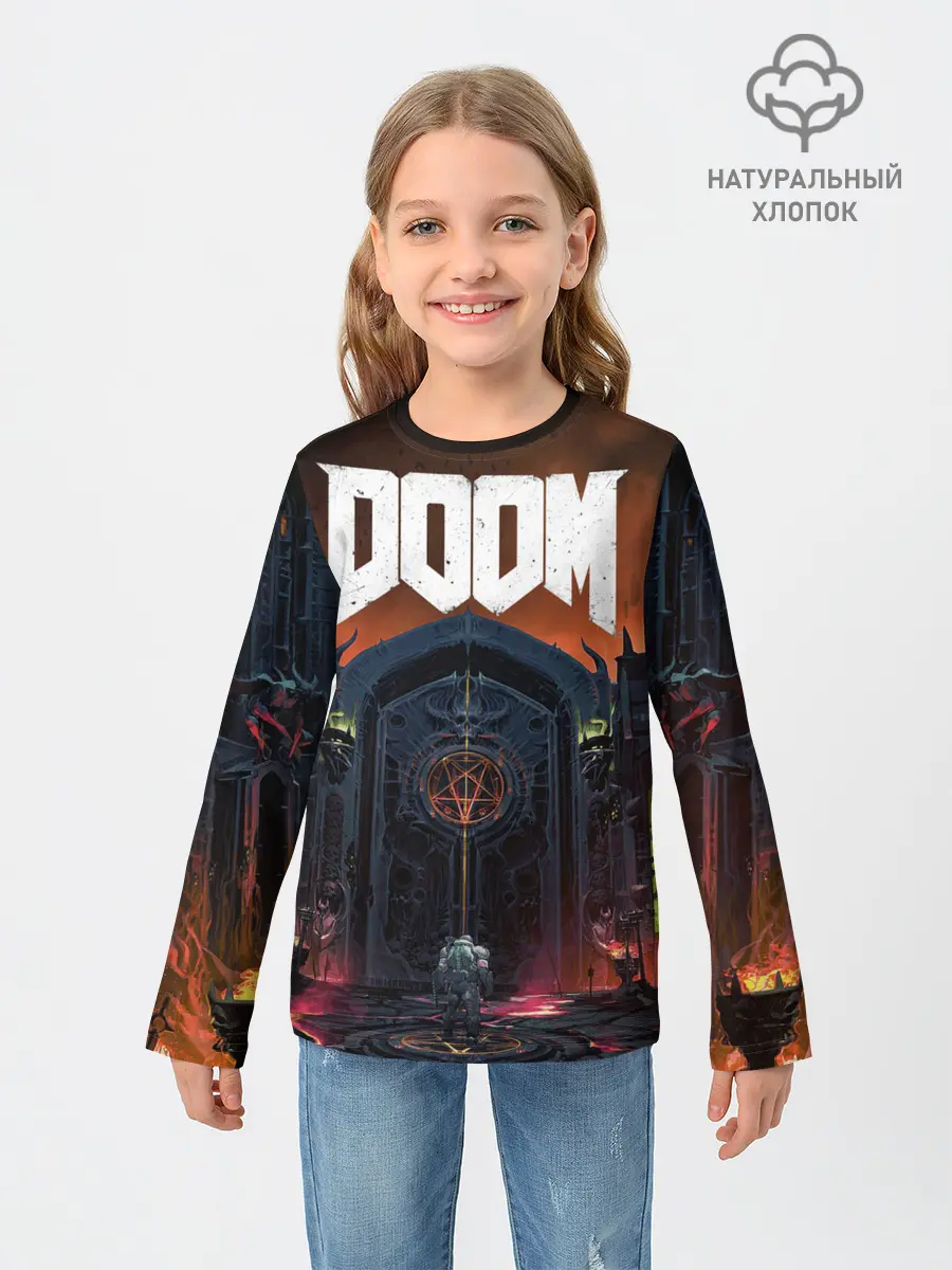 Детский лонгслив / DOOM - Hellgate
