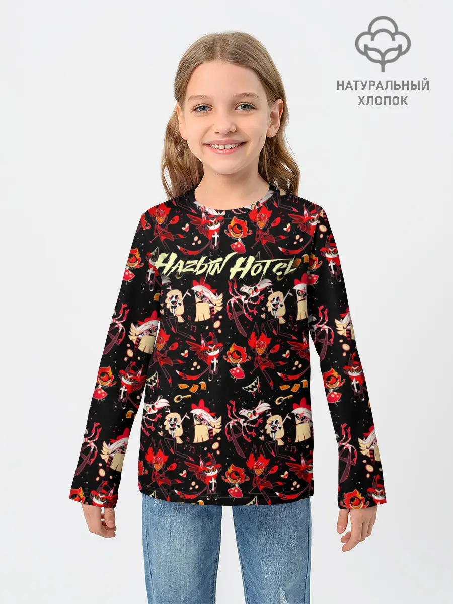 Детский лонгслив / Hazbin Hotel