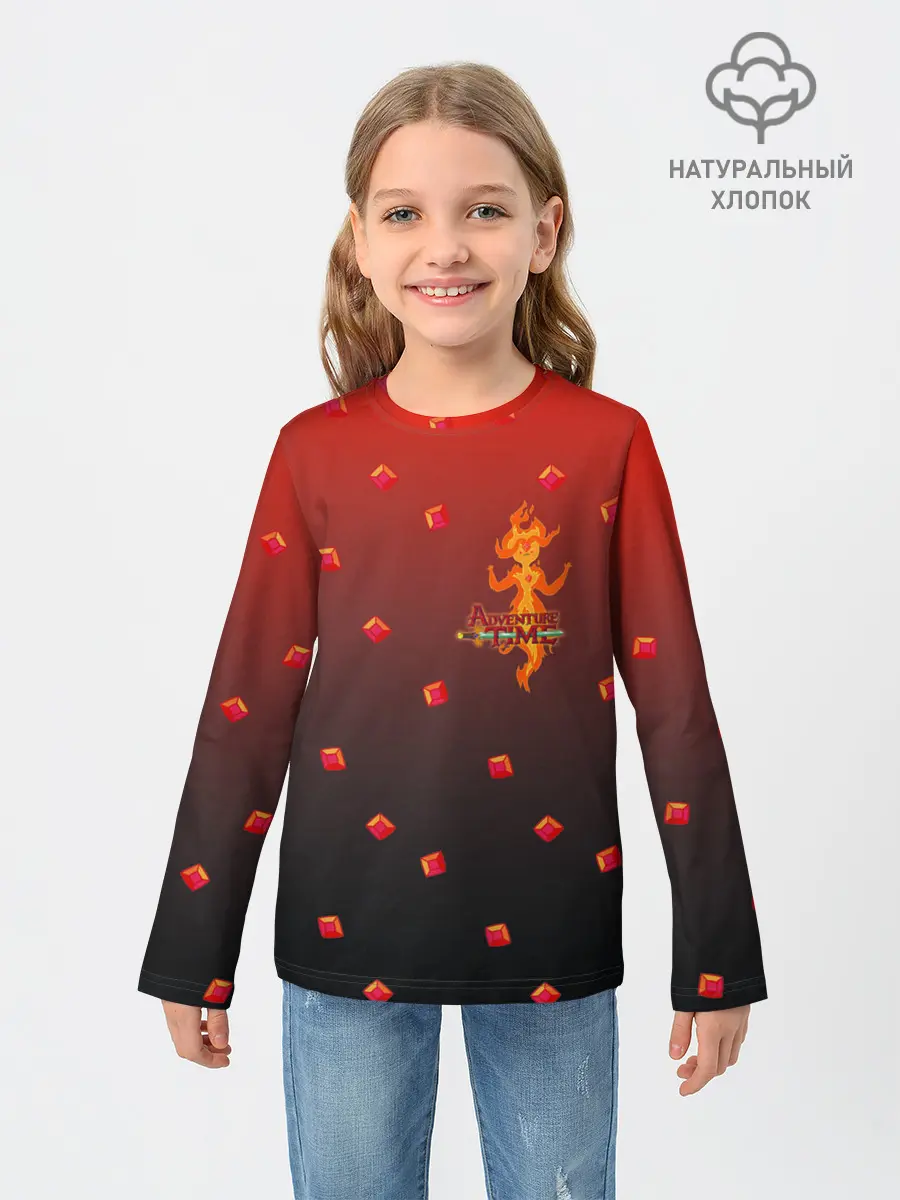 Детский лонгслив / Flame Princess