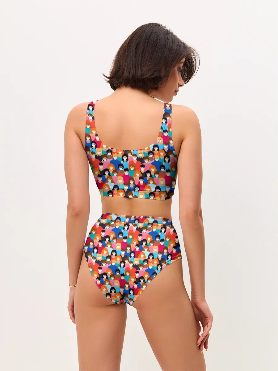 Женские топ и трусы / Масочный Режим